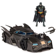 DC Comics, Crusader Batmobile Playset with Exclusive 4-inch Batman Figure, 3 Super-Villain Paper
