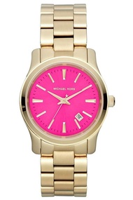 Michael Kors นาฬิกาผู้หญิง สีทอง สาย Stainless รุ่น MK5801