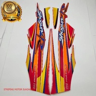 MERAH SUZUKI (ORIGINAL) striping shogun 110 r 2001 2002 red standard body quality Original