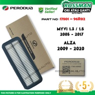 New Original Perodua Air Filter For Perodua Myvi 1.3/1.5 & Alza [17801-96R02]