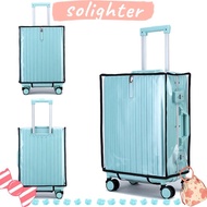 SOLIGHTER Baggage Cover, PVC Transparent Luggage Protector ,  Travel Dust Cover Waterproof Suitcase 