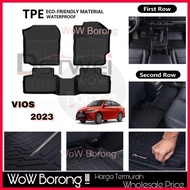 DSTWEI TPE Car Mat Car Carpet Karpet Kerete TPE compatible for TOYOTA VIOS 2023 Carmat