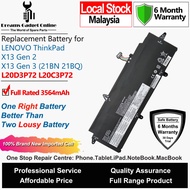 LENOVO Laptop Battery L20C3P72 L20D3P72 L20M3P72 3564mAh for Lenovo ThinkPad X13 Gen 2 Gen 3 21BN 21