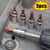 5Pcs/Set 1/4 Inches Drive Socket Wrench Adapter Durable Alloy Steel Electronic Repair Set Home Screw