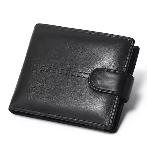 Rfid Leather Mens Wallet with Coin Pocket Designer Dollar Mens Leather Wallet with Rfid