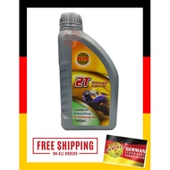 S2U 2-Store Motorcycle Premium Motor Oil 2T 0.9L Minyak Chainsaw Motor 2T IOT Mintak Hitam Motosikal