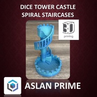 [READY STOCK] DICE TOWER CASTLE SPIRAL STAIRCASES 3D PRINT DADU PERMAINAN MAINAN MAIN TOY TOYS HOBI 