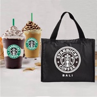 Aluminum lunch food lunch bag Thermal cooler Tote bag souvenir from Bali Island Starbucks umkm UKM S