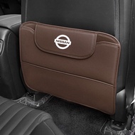 PU Leather Car Seat Back Cover Protector Anti Kick Pad For Nissan Almera Navara Terra Leaf Mrach Note GT-R 370Z Patrol Serena X-Trail Accessories