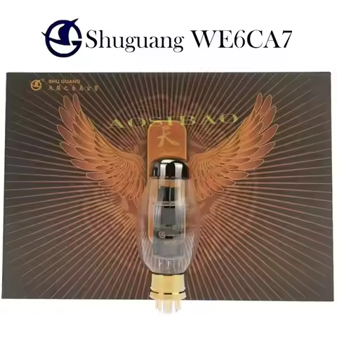 SHUGUANG WE6CA7 Vacuum Tube 1:1 Clone Upgrade EL34 KT77 6P3P 6L6 5881 EL34C 6CA7 Electron Tube Amp K