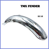 ✟ ◺ ⊙ Motorcycles TMX155 Front and rear Fender with bracket Genuine silver Stainless steel tapalodo