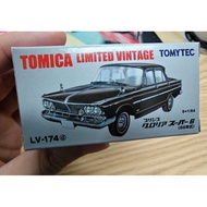 Domeka TLV LV-174d Prince Gloria Super 6 66 Style Black Alloy Car Model 1: 64 Alloy Model Brand New 