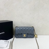 Chanel classic flap mini 20cm 深灰色