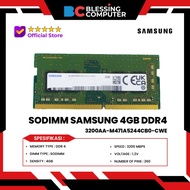 SODIMM DDR4 SAMSUNG 4GB 3200 Mhz 1Rx16 PC4 3200AA M471A5244CB0 CWE