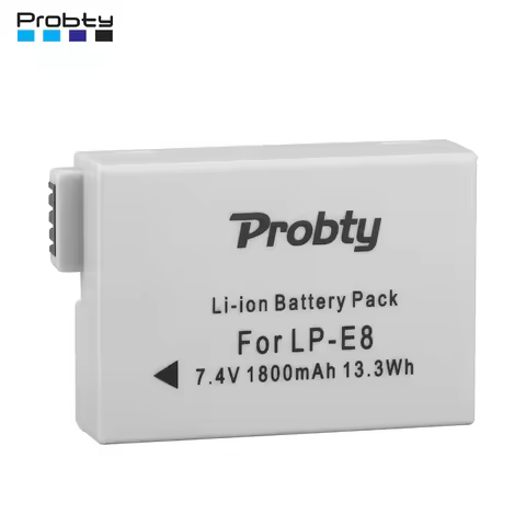 Probty LP-E8 LPE8 LPE8 Camera Batteries AKKU Pack For Canon 550D 600D 650D 700D X4 X5 X6i X7i T2i T3