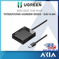 UGREEN 30333 SD/TF/CF/MS memory card reader 0.5m long - Genuine,