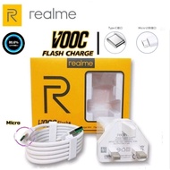 REALME VOOC Flash Charger 5V/4A Micro USB/Type-C Cable & Adapter