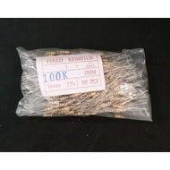 Resistor 1/2W 100K Ohm 500 Pcs