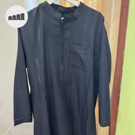 Baju Muslim Thobe XL-XXL Black bekas / second / seken