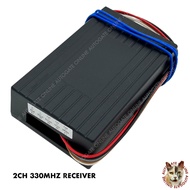 2CH 433mhz / 330mhz (DIP SWITCH) REMOTE CONTROL RECEIVER ONLY / AUTOGATE SYSTEM 2 CHANNEL RECEIVER 330 MHZ 433 MHZ