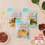 童蒔樂 寶寶副食品-烏龍麵250gx6包(蔥爆牛肉/照燒雞肉/咖哩豬肉) 蔥爆牛肉x3+照燒雞肉x3