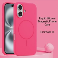 Original Liquid Silicone Enhance For Magsafe Magnetic Phone Case For IPhone 17 16 15 14 Plus 13 12 P