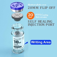 Ks-Tek Sterile Empty Vials with Self Healing Injection Portwith Flip Off Aluminum CapSterile Package