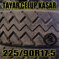 CELUP HKASAR BERSIRIM 225/90R17.5 TAYAR CELUP BUNGA KASAR LORI RINGAN LIGHT TRUCK RETREAD TYRE WITH CASING