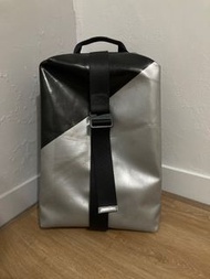 二手美品 Freitag F511  SKIPPER 時尚黑銀配色 手提 後背包 旅行包 購物包
