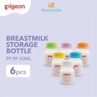 PIGEON Breastmilk Storage PP RP 50Ml Contents 6 Pcs (Breast Milk Bottle)