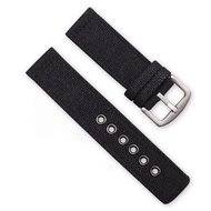 Army Green Universal Strap Durable Outdoor Sports Nylon Black Canvas Watch Strap18 20 22mmArmy Style Watch Belt