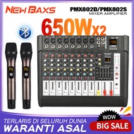 NewBaxs PMX802S เครื่องผสมสัญญาณเสียงระดับมืออาชีพ 8 ช่องสัญญาณ 16DSP อีควอไลเซอร์ 2 ชั้น EQ ไมโครโฟ