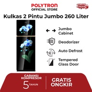 POLYTRON Kulkas 2 Pintu 260L Belleza PRW 29MOB