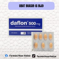 Daflon 500mg tab Ubat kecut buasir 6 TABLETS