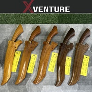 XVenture 7'' Parang Sarung Kayu Besarung  / Spring Steel Knife Camping Knife Pisau Parang  Fishing H