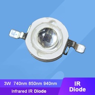 10pcs 3W Infrared IR 740nm 850nm 940nm LED Bead Diodes For Night Vision Camera