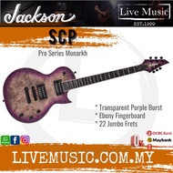 Jackson Pro Series Monarkh SCP Electric Guitar, Ebony FB, Transparent Purple Burst