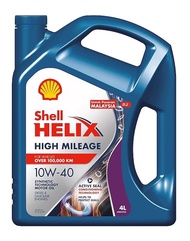 Shell Helix High Mileage Engine Oil 10W-40 4L (Genuine Product)