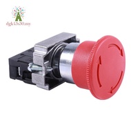 22mm NC Red Mushroom Emergency Stop Push Button Switch 600V 10A ZB2-BE102C XB2-BS542X1