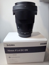 Sigma 16mm F1.4 DC DN X-Mount