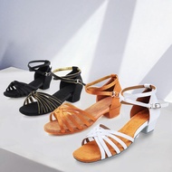 สาวละตินรองเท้ารองเท้าส้นสูงรองเท้าเต้นรําสําหรับสุภาพสตรี Tango Rumba Salsa บอลรูม Latin Dance รองเ