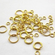 Gold-plated Color-retaining Handmade DIY Accessories C Circle Connector Closed Circle silver Open Ci