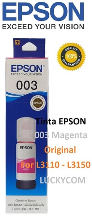 Tinta EPSON Produk Resmi 003 Magenta For Printer EPSON  L3110 - L3150