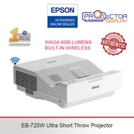 Epson EB-725W WXGA 3LCD Ultra Short Throw 4000 Lumens Laser Projector