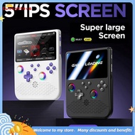 H5 Handheld Retro Game Console 128GB 5 Inch Screen Portable Video Game Console Dual RGB Joystick 34 