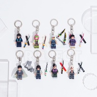 GANTUNGAN Keychain / Keychain with Demon Slayer Anime Minifigure (Genya, Sanemi, Tokitou Muichirou, 