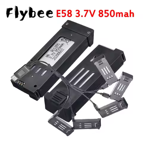 Upgrade 850mAh 3.7V Rechargeable RC Drone Lipo Battery For E58 E68 L800 S168 JY019 998PRO RC Quadcop