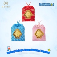 【HETIN】Doraemon Gold Coin Sachet Pure Gold 999（0.2g）24K Fine Gold Bar Emas Pendant