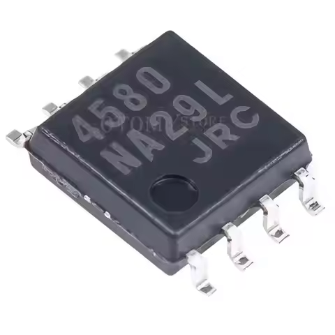 10PCS 100% NEW NJM4580M silk screen printing 4580 JRC4580D SOP-8 operational amplifier NJM4580 JRC45
