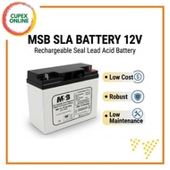 MSB SLA Battery 12V | Rechargeable Seal Lead Acid Battery 4.5AH / 5.5AH / 7.6AH / 9AH / 18AH (cupex)